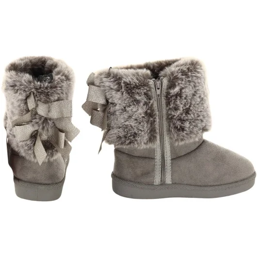 Stepping Stones Girls Grey Boots