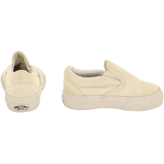 Vans Girls White Loafers Vans Girls White Loafers