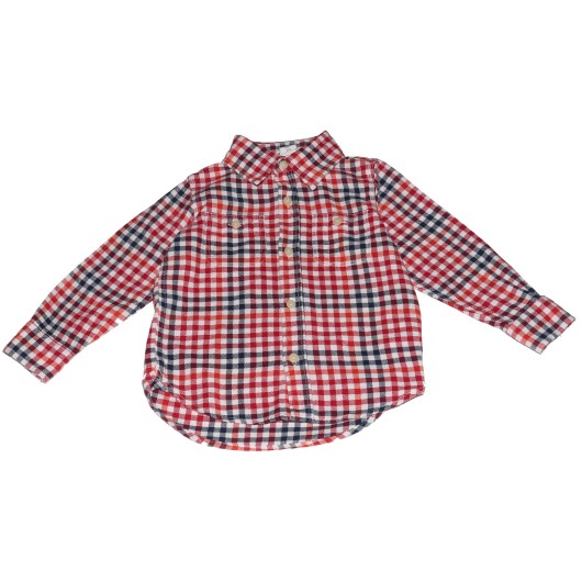 Gap Boys Red Plaid Shirt