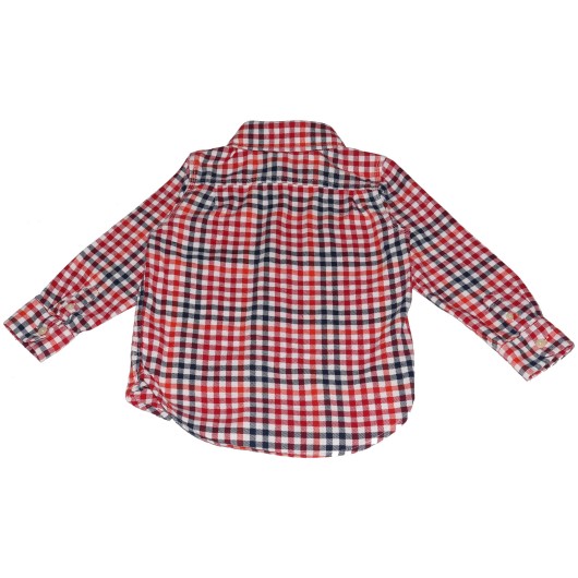 Gap Boys Red Plaid Shirt Gap Boys Red Plaid Shirt