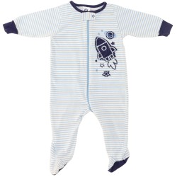 Gerber Boys Blue/White Romper