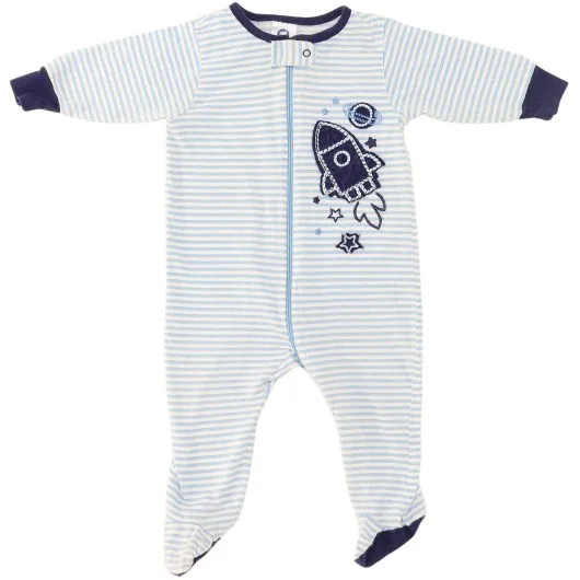 Gerber Boys Blue/White Romper
