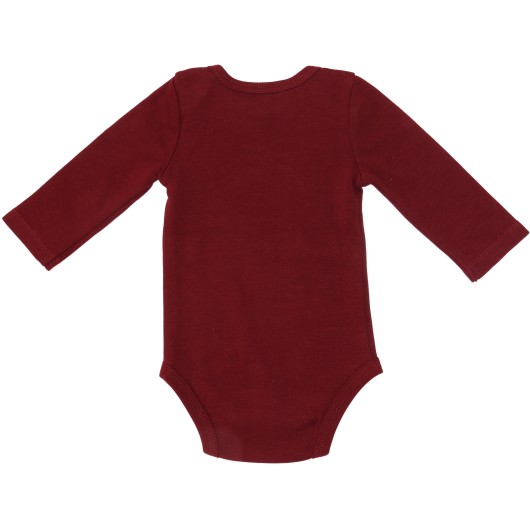 Guess Girls Burgundy Onesie Guess Girls Burgundy Onesie