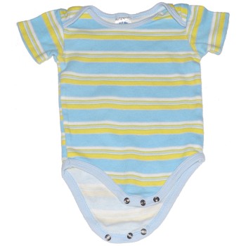 Honey Baby Boy's Blue Onesie