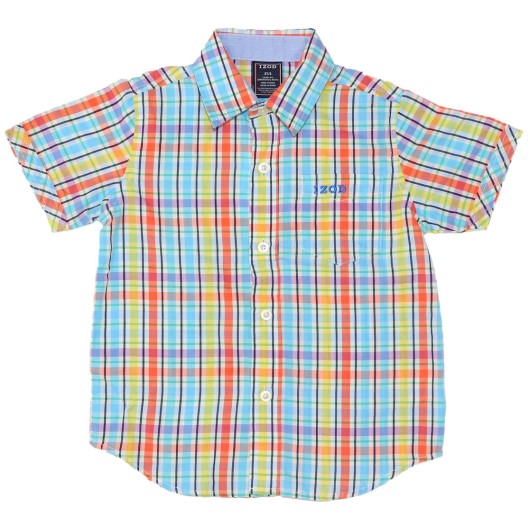 Izod Boys Multi-Color Button Shirt