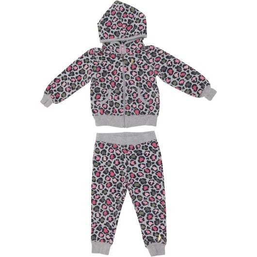 Juicy Couture Girls Grey/Multi-Color Sweat Suit