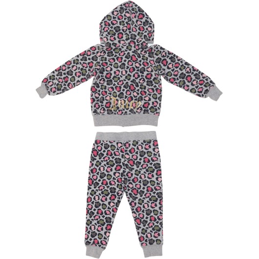 Juicy Couture Girls Grey/Multi-Color Sweat Suit Juicy Couture Girls Grey/Multi-Color Sweat Suit