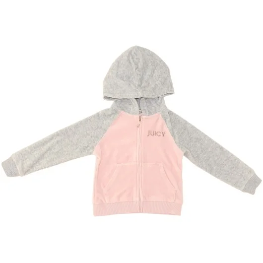 Juicy Couture Girls Pink/Grey Sweater