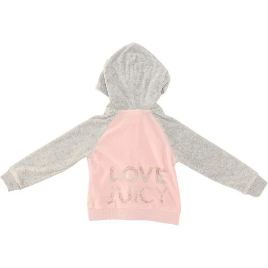 Juicy Couture Girls Pink/Grey Sweater