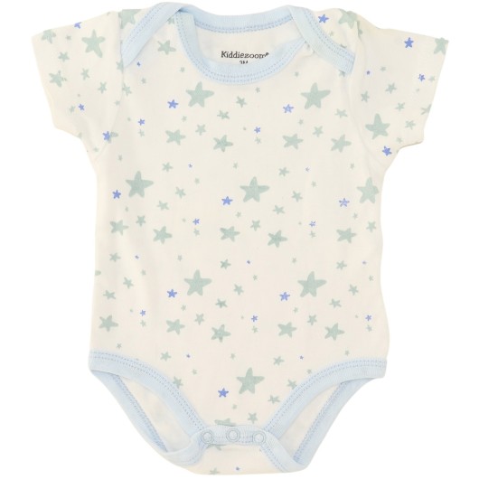 Kiddiezoom Boys White Onesie