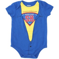 Kidgets Boys Blue Onesie