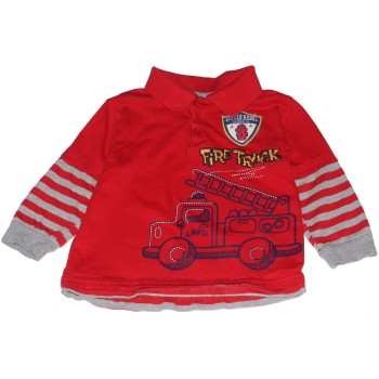 Kids Place Boy's Red Long Sleeve