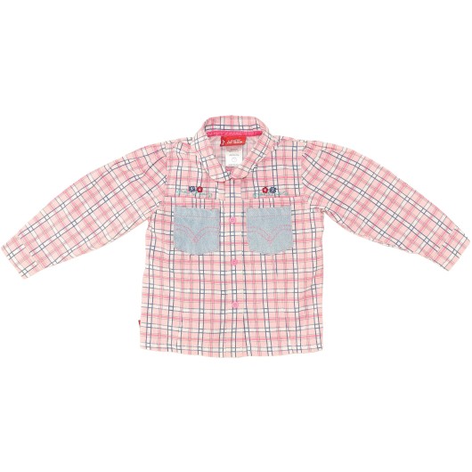 Levis Girls Pink Plaid Shirt