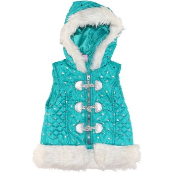 Little Lass Girls Green Vest