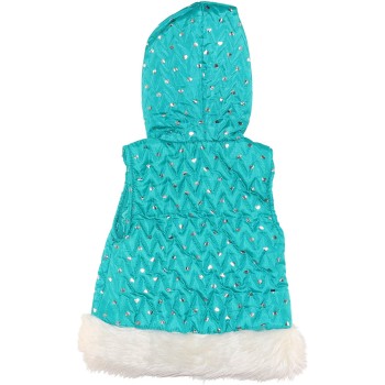 Little Lass Girls Green Vest Little Lass Girls Green Vest