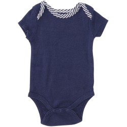 Little Me Boys Blue Onesie