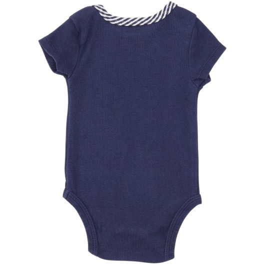 Little Me Boys Blue Onesie Little Me Boys Blue Onesie