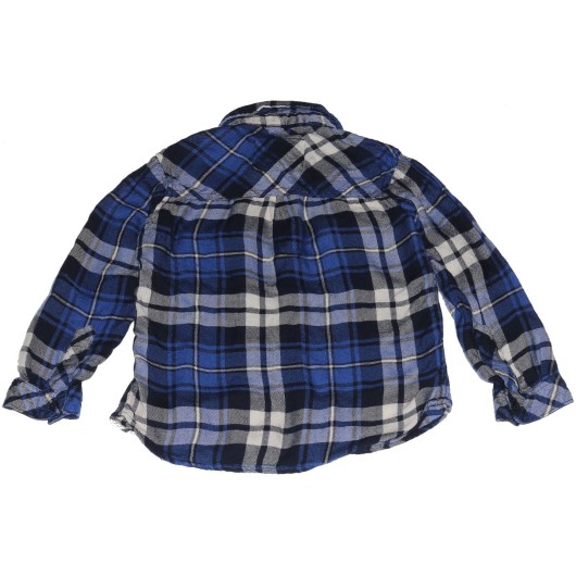 Little Rails Boys Blue Plaid Shirt Little Rails Boys Blue Plaid Shirt