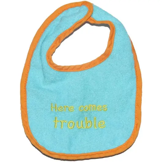 Luvable Friends Gender Neutral Green Bib