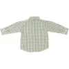 Nautica Boys Blue/Yellow Button Plaid Shirt