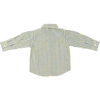 Nautica Boys Blue/Yellow Button Plaid Shirt Nautica Boys Blue/Yellow Button Plaid Shirt