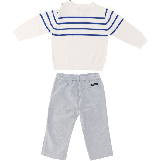 Nautica Boys White/Blue Casual Set Nautica Boys White/Blue Casual Set
