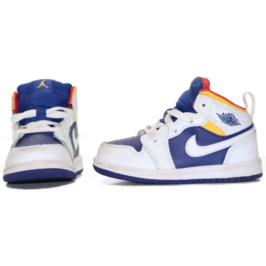 Nike Boys White/Blue Sneakers
