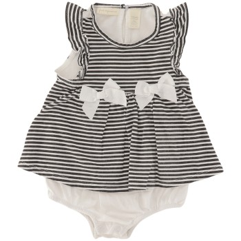 First Impressions Girls White/Black Onesie First Impressions Girls White/Black Onesie