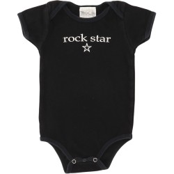 Baby Rock Apparel Gender Neutral Black Onesie