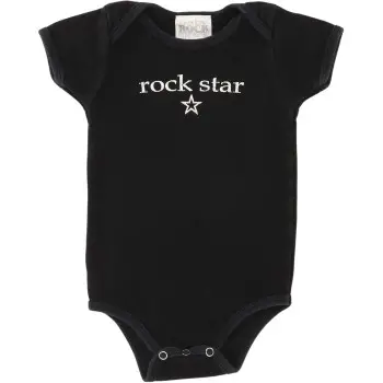 Baby Rock Apparel Gender Neutral Black Onesie