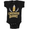 Rabbit Skins Boys Black Onesie