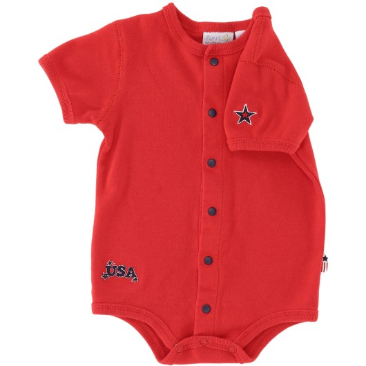 First Moments Gender Neutral Red Onesie First Moments Gender Neutral Red Onesie