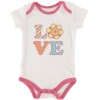 Kidgets Girls White Onesie