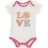 Kidgets Girls White Onesie