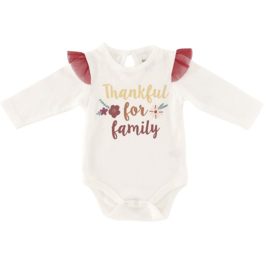 Chick Pea Girls White Onesie