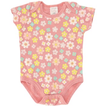 Mon Cheri Baby Girls Pink Onesie