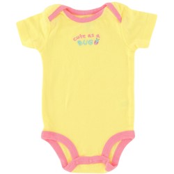 First Moments Girls Yellow Onesie