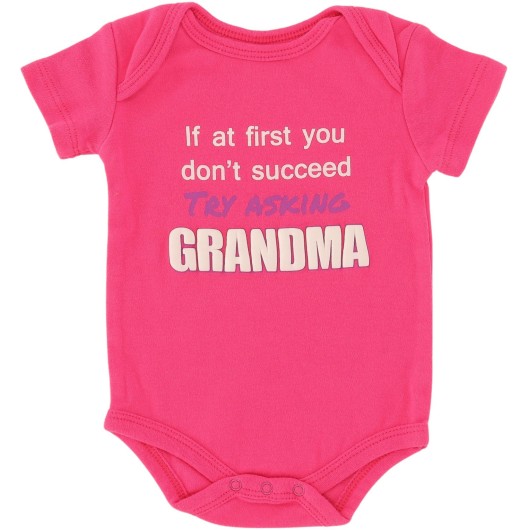 Kidgets Girls Pink Onesie