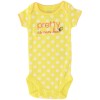 Carter's Girls Yellow Onesie