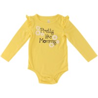 Koala Baby Boutique Girls Yellow Onesie