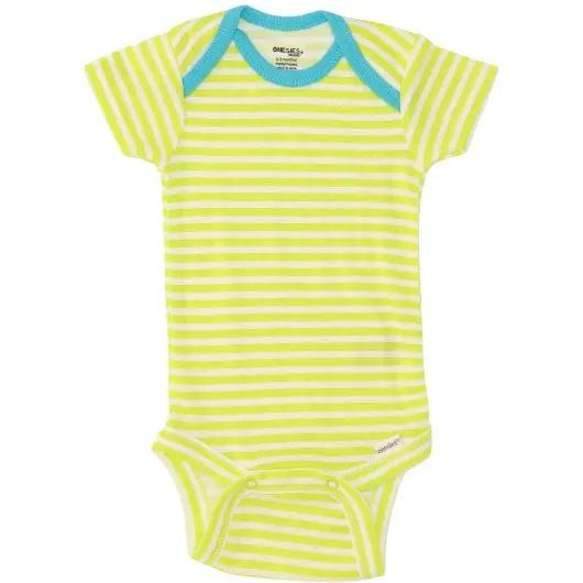 Onesies Boys Green/White Onesie