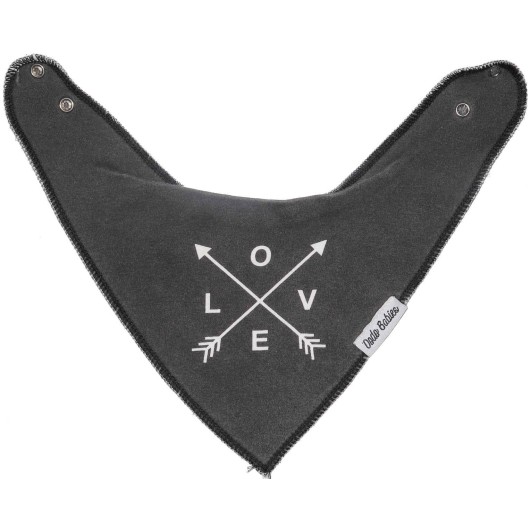Oodo Babies Gender Neutral Grey Bib