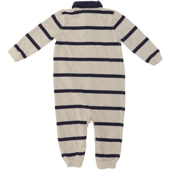 Ralph Lauren Boys Grey/Blue Romper Ralph Lauren Boys Grey/Blue Romper