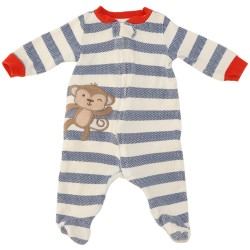 Koala Baby Boutique Boys Blue/White Romper