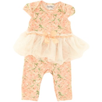 Nicole Miller Girls Pink Romper