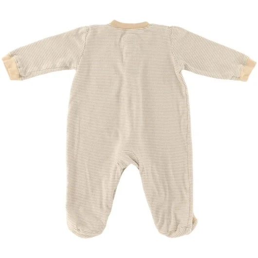 Little Wonders Boys Brown/White Romper