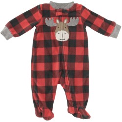 Carter's Gender Neutral Red/Black Romper