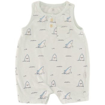 Gap Gender Neutral Blue Romper