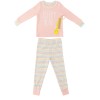 Rae Dunn Girls Pink/Multi-Color Pajama Set