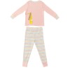 Rae Dunn Girls Pink/Multi-Color Pajama Set